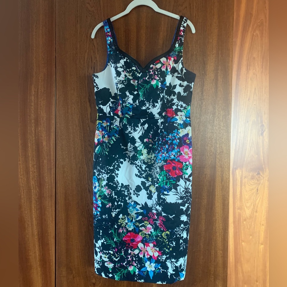 Anthropologie Leifnotes Chroma Floral Sheath Dress